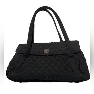 Vera Bradley Quilted Shoulder Bag Black